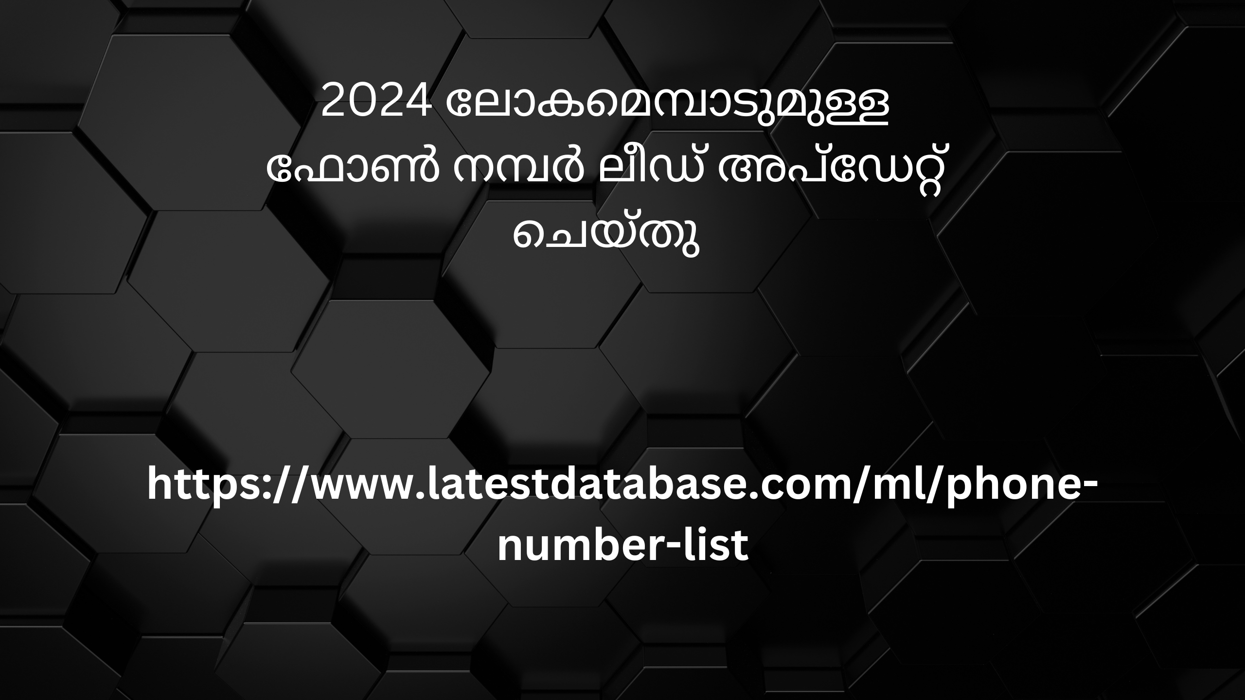 2024 ലോകമെമ്പാടുമുള്ള ഫോൺ നമ്പർ ലീഡ് അപ്ഡേറ്റ് ചെയ്തു1