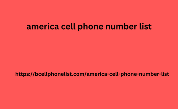 America Cell Phone Number List