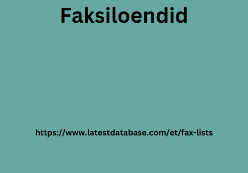 faksiloendid