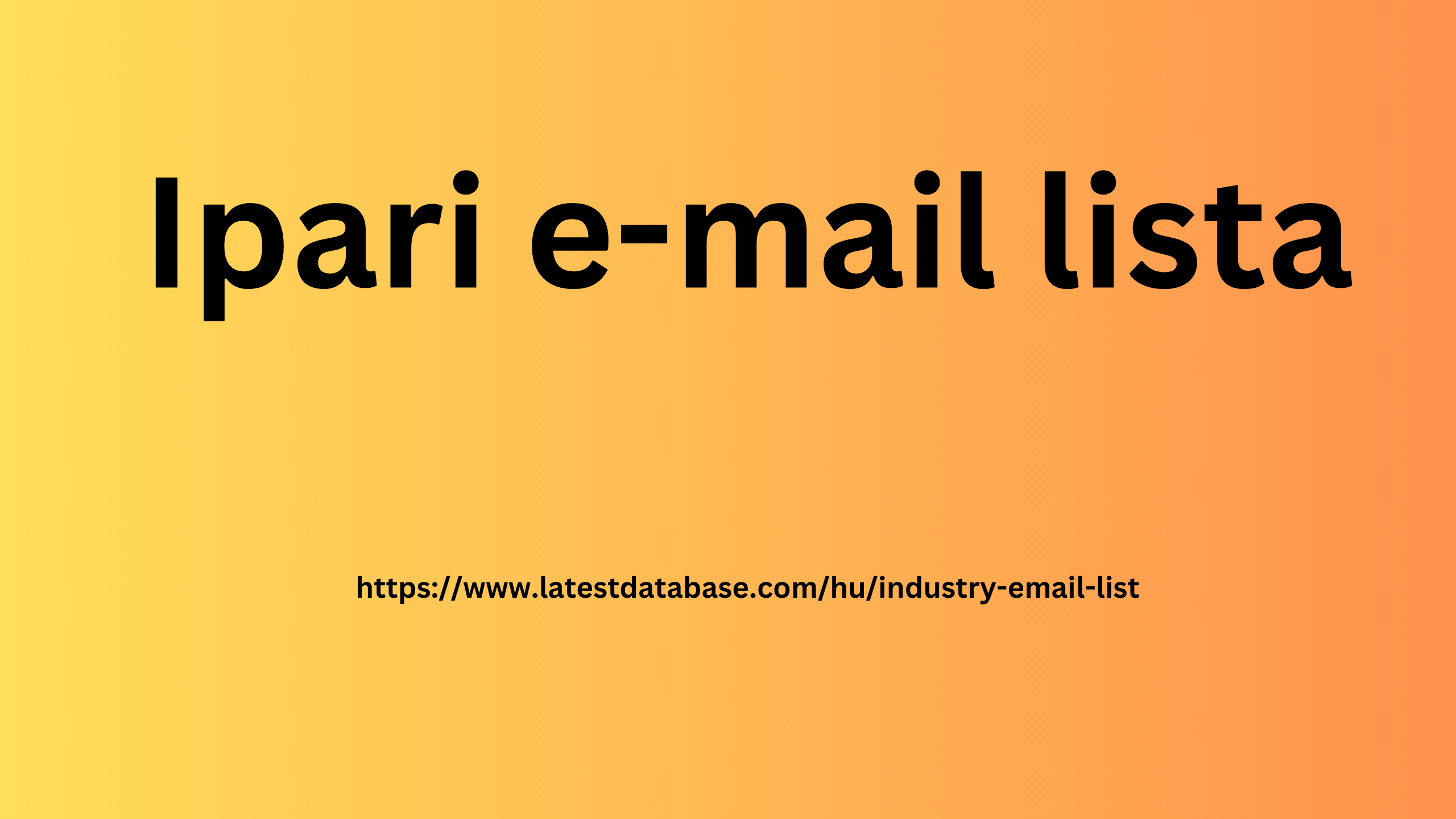 Ipari e-mail lista