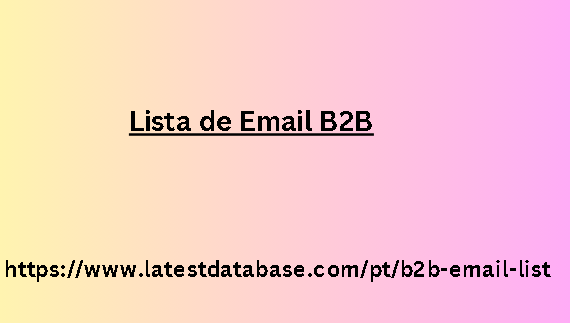 Lista de Email B2B