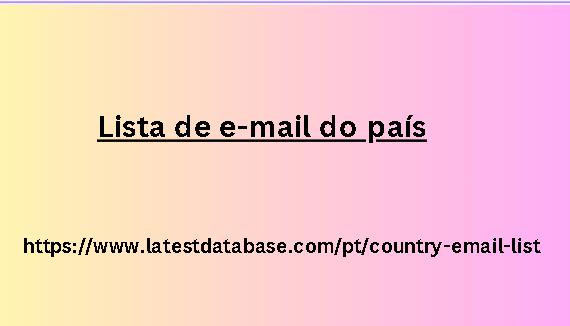 Lista de e-mail do país