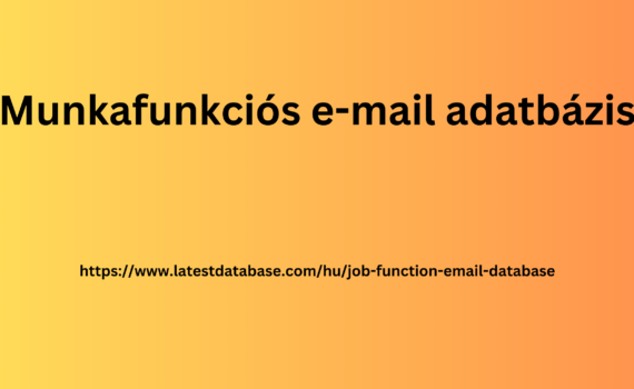 Munkafunkciós e-mail adatbázis