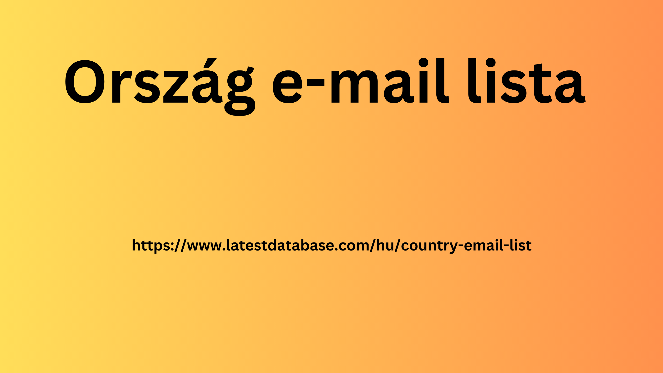 Ország e-mail lista