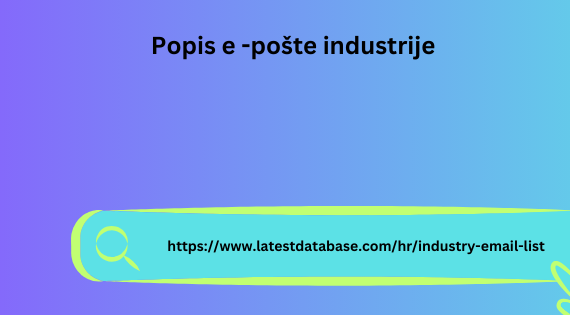 Popis e -pošte industrije