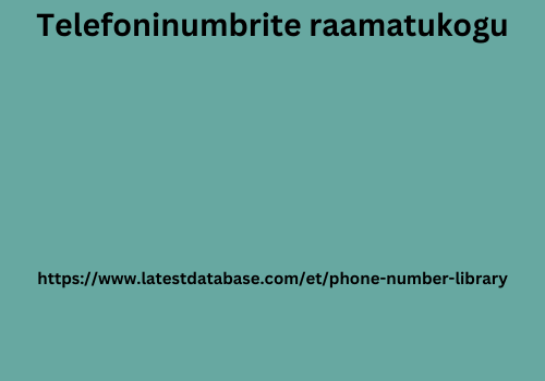 telefoninumbrite raamatukogu