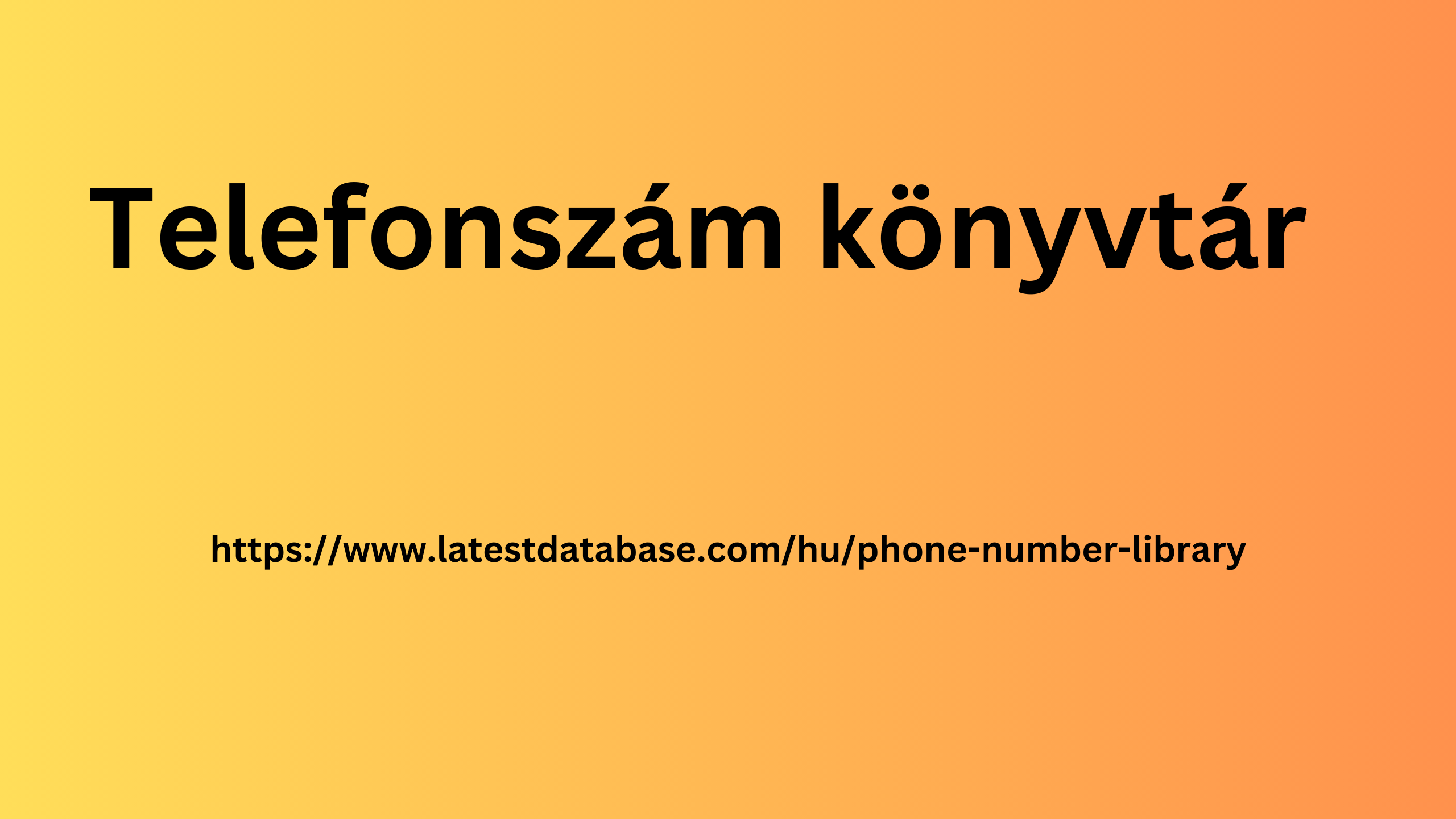 Telephone numbers