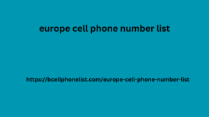 europe cell phone number list